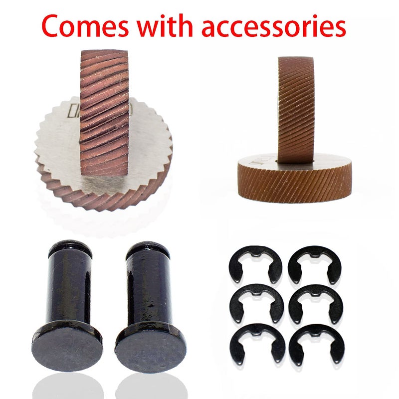 FJSM 7pcs high-Strength Double-Wheel Lathe knurling Tools Diagonal Diagonal knurling Wheel Pitch 0.5/1.0/2.0mm - Image 3